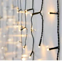 Merkloos Kerstverlichting - Ijspegel - Lichtgordijn - 12 Meter - Ijspegel - 360 Led's - Warm Wit - Voor Binnen & Buiten Shop