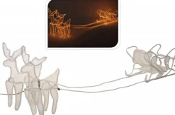 Ways Kerstverlichting - Kerst Bundel - 3D Rendier Met Slee 2 Meter & Kerst Ster 144 Led's New