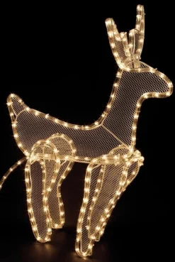 Ways Kerstverlichting - Kerst Bundel - 3D Rendier Met Slee 2 Meter & Kerst Ster 144 Led's New