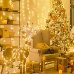 VUBIO Kerstverlichting 10 Meter 100 Lampjes - Led Slinger - Lichtsnoer - 8 Verschillende Programma's - Geschikt Voor Binnen En Buiten Outlet