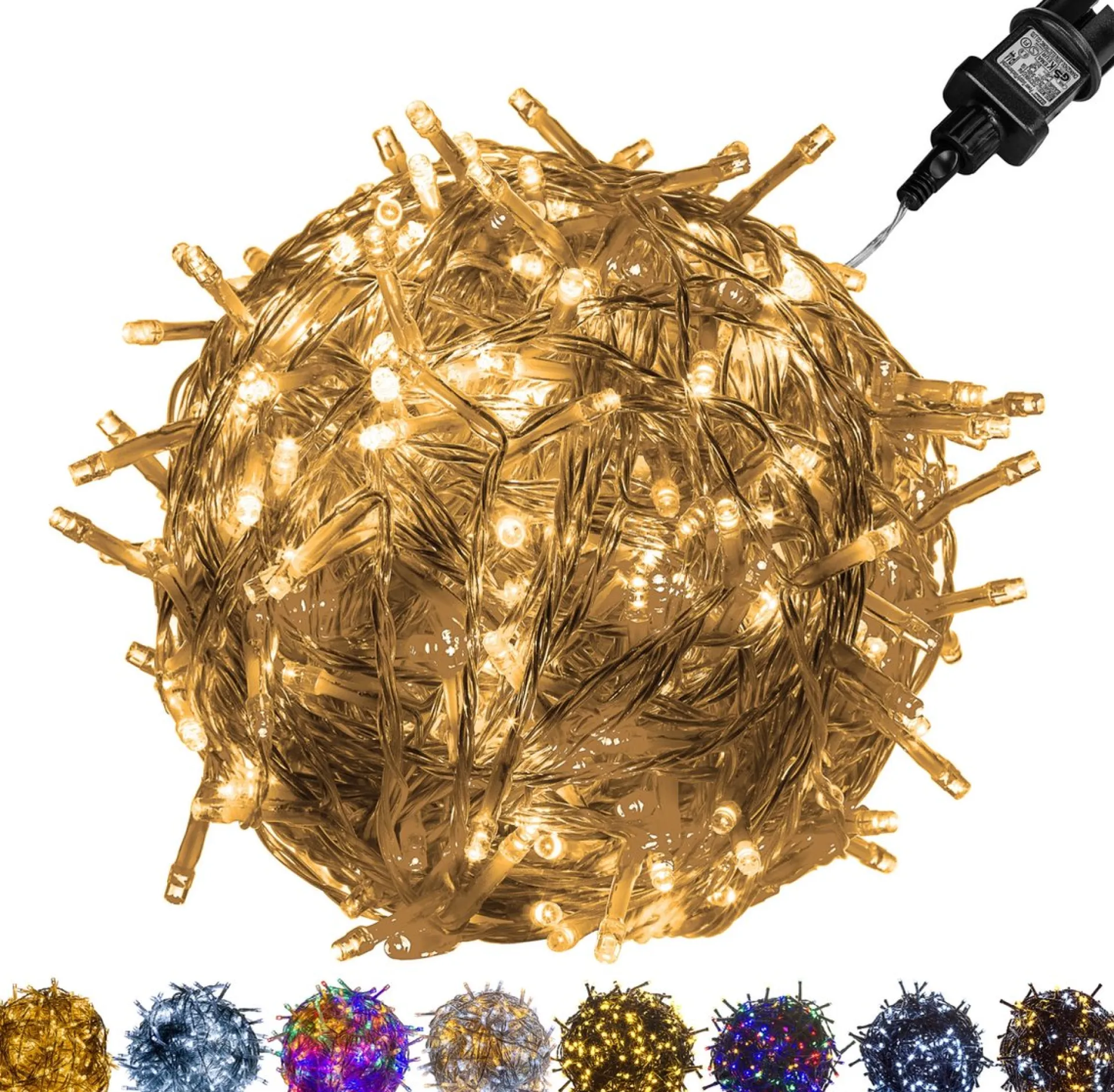 Trend24 Kerstverlichting - Sfeerverlichting - Kerstverlichting Buiten - Kerstverlichting Binnen - Kerstversiering - Feestverlichting - Lichtsnoer - Lichtsnoer Buiten - Voor Binnen En Buiten - 20 M - Warm Wit Outlet