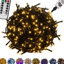 Trend24 Kerstverlichting - Sfeerverlichting - Kerstverlichting Buiten - Kerstverlichting Binnen - Kerstversiering - Feestverlichting - Lichtsnoer - Lichtsnoer Buiten - Voor Binnen En Buiten - Met Afstandsbediening - 20 M - Warm Wit Cheap