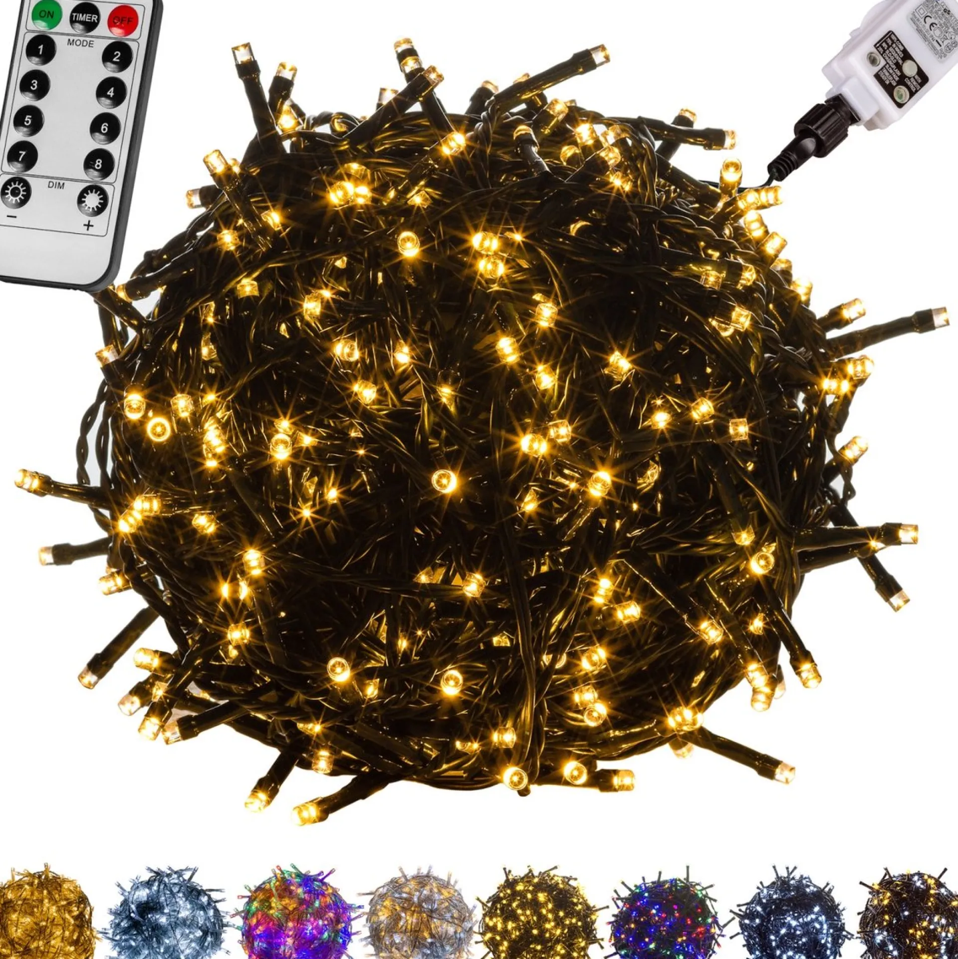 Trend24 Kerstverlichting - Sfeerverlichting - Kerstverlichting Buiten - Kerstverlichting Binnen - Kerstversiering - Feestverlichting - Lichtsnoer - Lichtsnoer Buiten - Voor Binnen En Buiten - Met Afstandsbediening - 20 M - Warm Wit Cheap