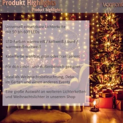 Trend24 Kerstverlichting - Sfeerverlichting - Kerstverlichting Buiten - Kerstverlichting Binnen - Kerstversiering - Feestverlichting - Lichtsnoer - Lichtsnoer Buiten - Voor Binnen En Buiten - 5 M - Warm Wit Sale