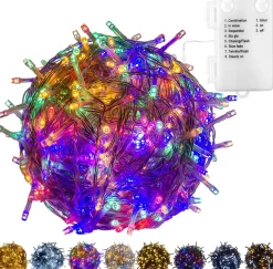 Trend24 Kerstverlichting - Sfeerverlichting - Kerstverlichting Buiten - Kerstverlichting Binnen - Kerstversiering - Feestverlichting - Lichtsnoer - Lichtsnoer Buiten - Voor Binnen En Buiten - Op Batterij - 10 M - Veelkleurig Shop