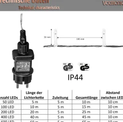 Trend24 Kerstverlichting - Sfeerverlichting - Kerstverlichting Buiten - Kerstverlichting Binnen - Kerstversiering - Feestverlichting - Lichtsnoer - Lichtsnoer Buiten - Voor Binnen En Buiten - 20 M - Warm Wit Cheap