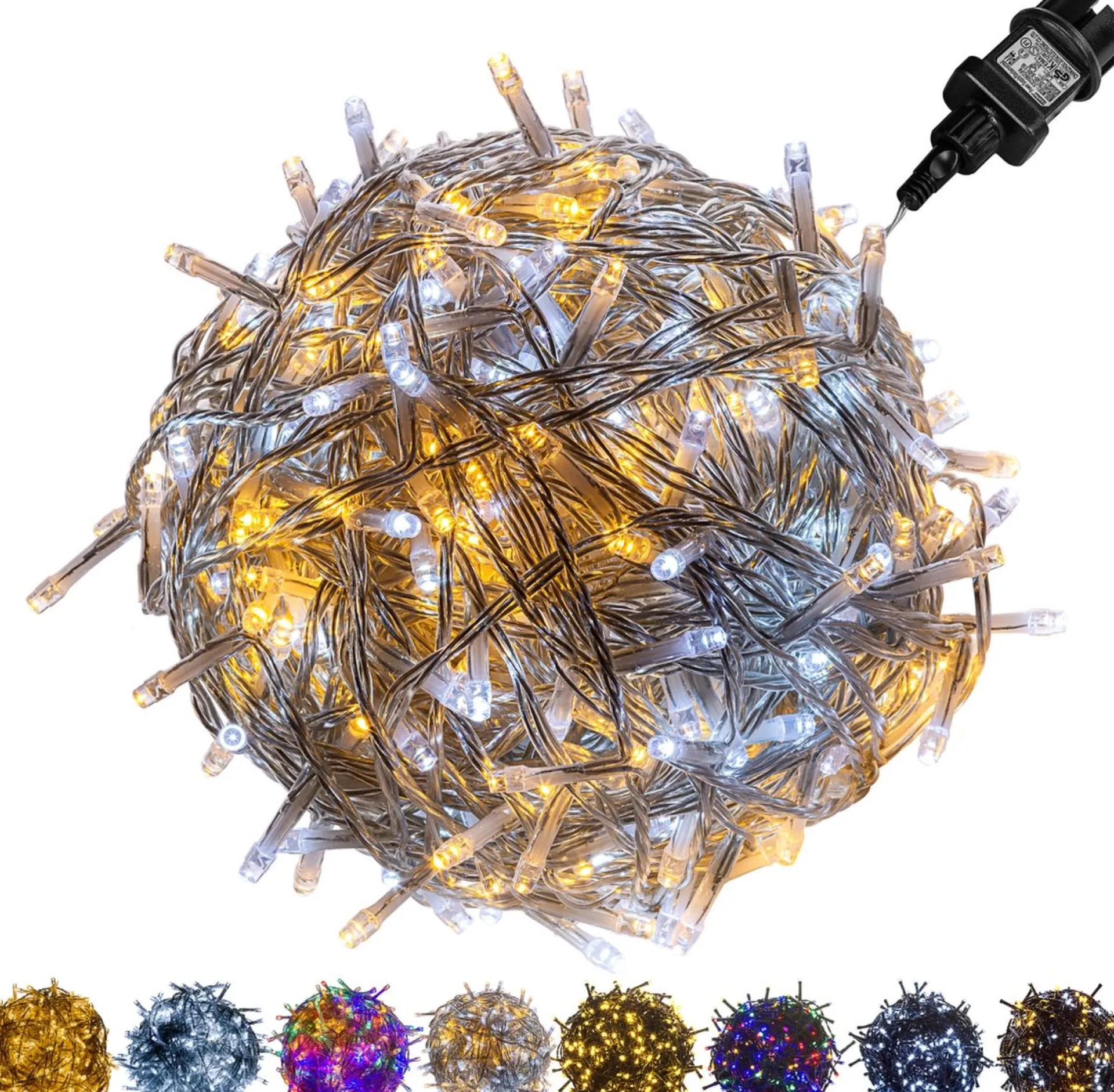 Trend24 Kerstverlichting - Sfeerverlichting - Kerstverlichting Buiten - Kerstverlichting Binnen - Kerstversiering - Feestverlichting - Lichtsnoer - Lichtsnoer Buiten - Voor Binnen En Buiten - 60 M - Warm Koud Discount