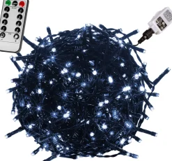 Trend24 Kerstverlichting - Sfeerverlichting - Kerstverlichting Buiten - Kerstverlichting Binnen - Kerstversiering - Feestverlichting - Lichtsnoer - Lichtsnoer Buiten - Voor Binnen En Buiten - Met Afstandsbediening - 20 M - Koud Wit Outlet