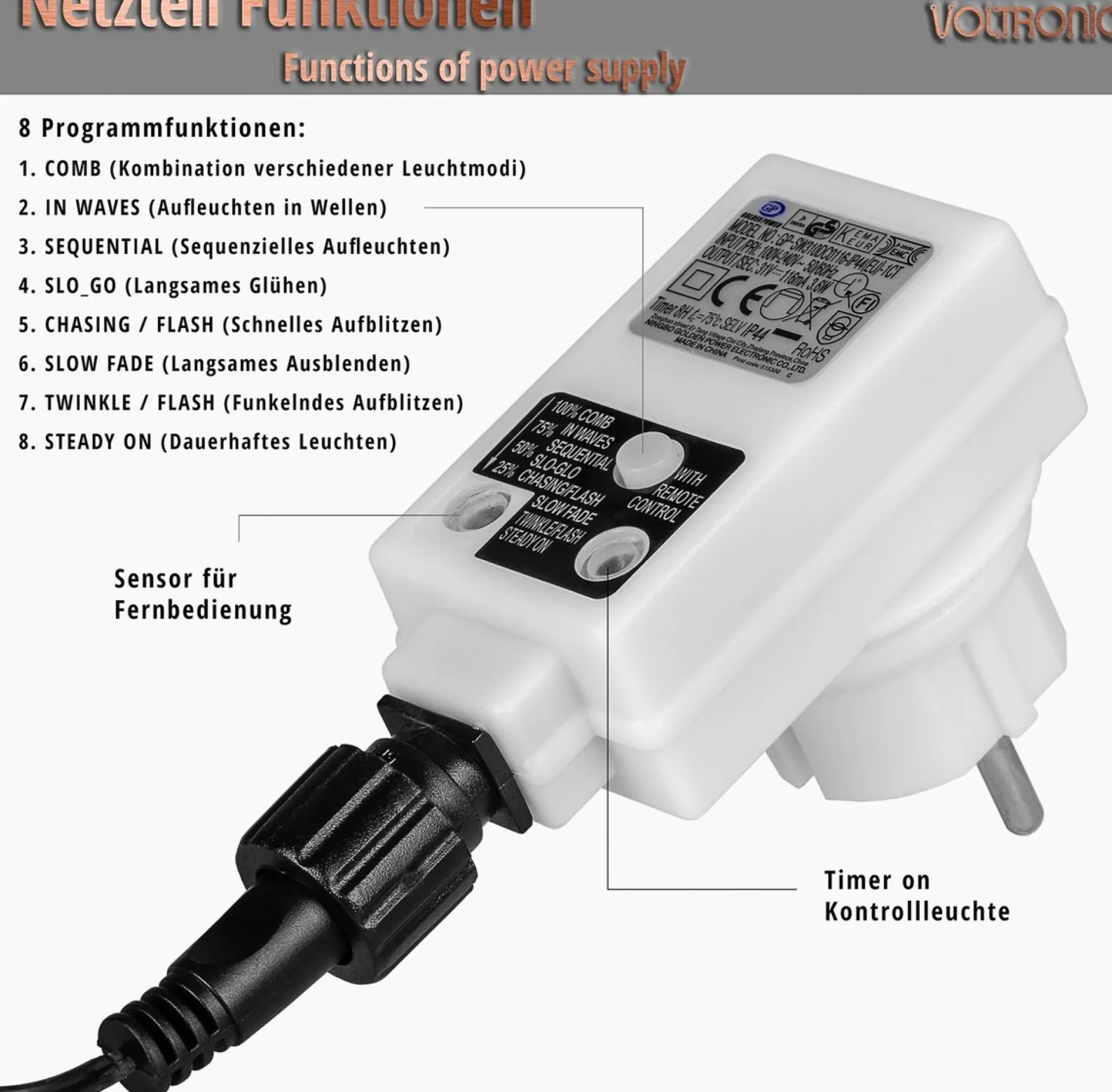 Trend24 Kerstverlichting - Sfeerverlichting - Kerstverlichting Buiten - Kerstverlichting Binnen - Kerstversiering - Feestverlichting - Lichtsnoer - Lichtsnoer Buiten - Voor Binnen En Buiten - Met Afstandsbediening - 20 M - Koud Wit Outlet