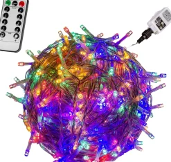 Trend24 Kerstverlichting - Sfeerverlichting - Kerstverlichting Buiten - Kerstverlichting Binnen - Kerstversiering - Feestverlichting - Lichtsnoer - Lichtsnoer Buiten - Voor Binnen En Buiten - Met Afstandsbediening - 20 M - Veelkleurig Flash Sale