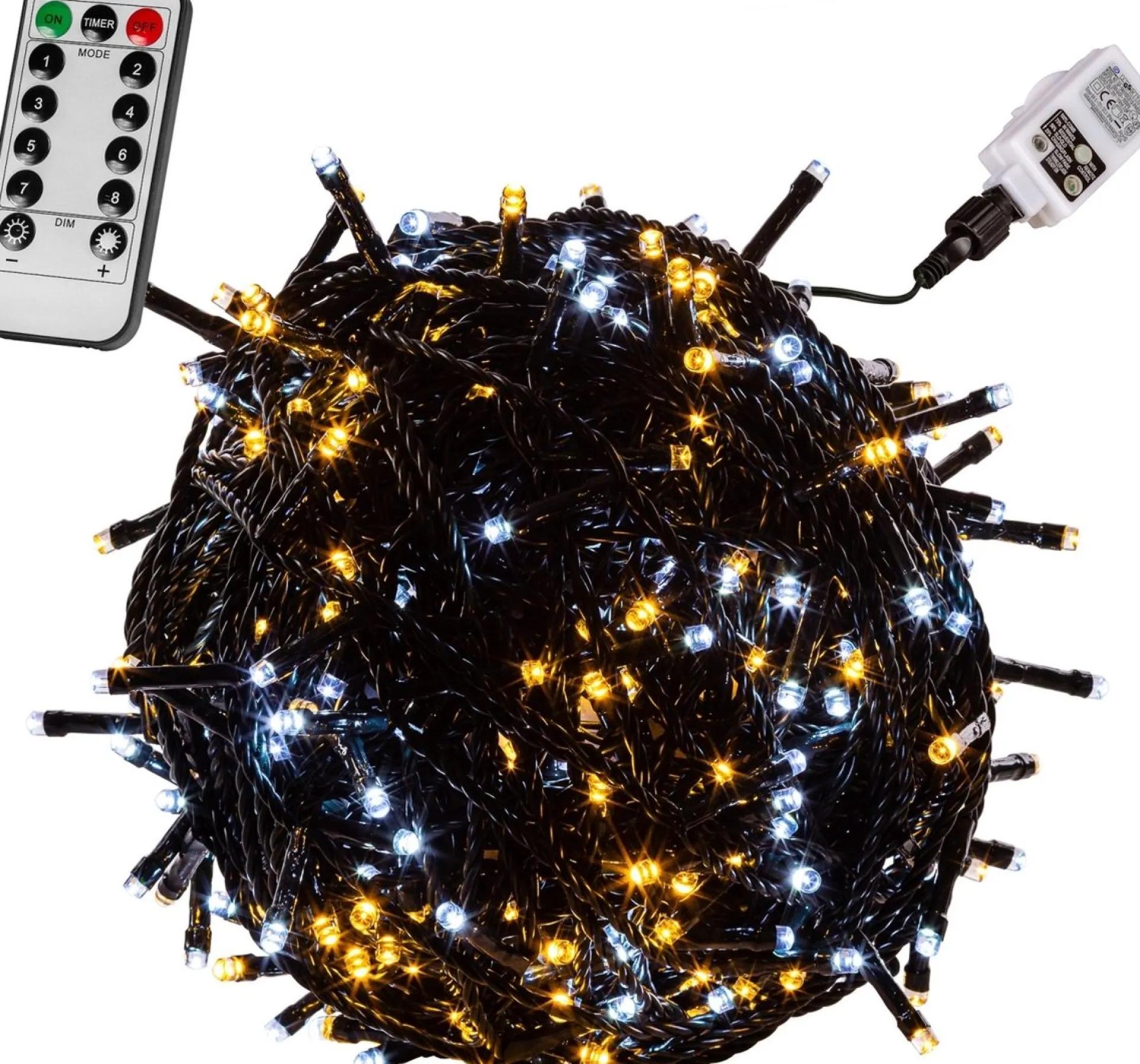 Trend24 Kerstverlichting - Sfeerverlichting - Kerstverlichting Buiten - Kerstverlichting Binnen - Kerstversiering - Feestverlichting - Lichtsnoer - Lichtsnoer Buiten - Voor Binnen En Buiten - Met Afstandsbediening - 20 M - Warm Koud Store