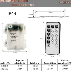 Trend24 Kerstverlichting - Sfeerverlichting - Kerstverlichting Buiten - Kerstverlichting Binnen - Kerstversiering - Feestverlichting - Lichtsnoer - Lichtsnoer Buiten - Voor Binnen En Buiten - Op Batterij - Met Afstandsbediening - 10 M - Warm Wit Cheap