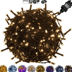 Trend24 Kerstverlichting - Sfeerverlichting - Kerstverlichting Buiten - Kerstverlichting Binnen - Kerstversiering - Feestverlichting - Lichtsnoer - Lichtsnoer Buiten - Voor Binnen En Buiten - 5 M - Warm Wit Hot