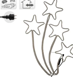 Ways Kerstverlichting - Vallende Sterren - 4 Stuks - 216 Led's New