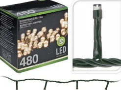 BigBuy Christmas Kerstverlichting - Warm Wit Buiten - 480 Lampjes - 3600 Cm Shop