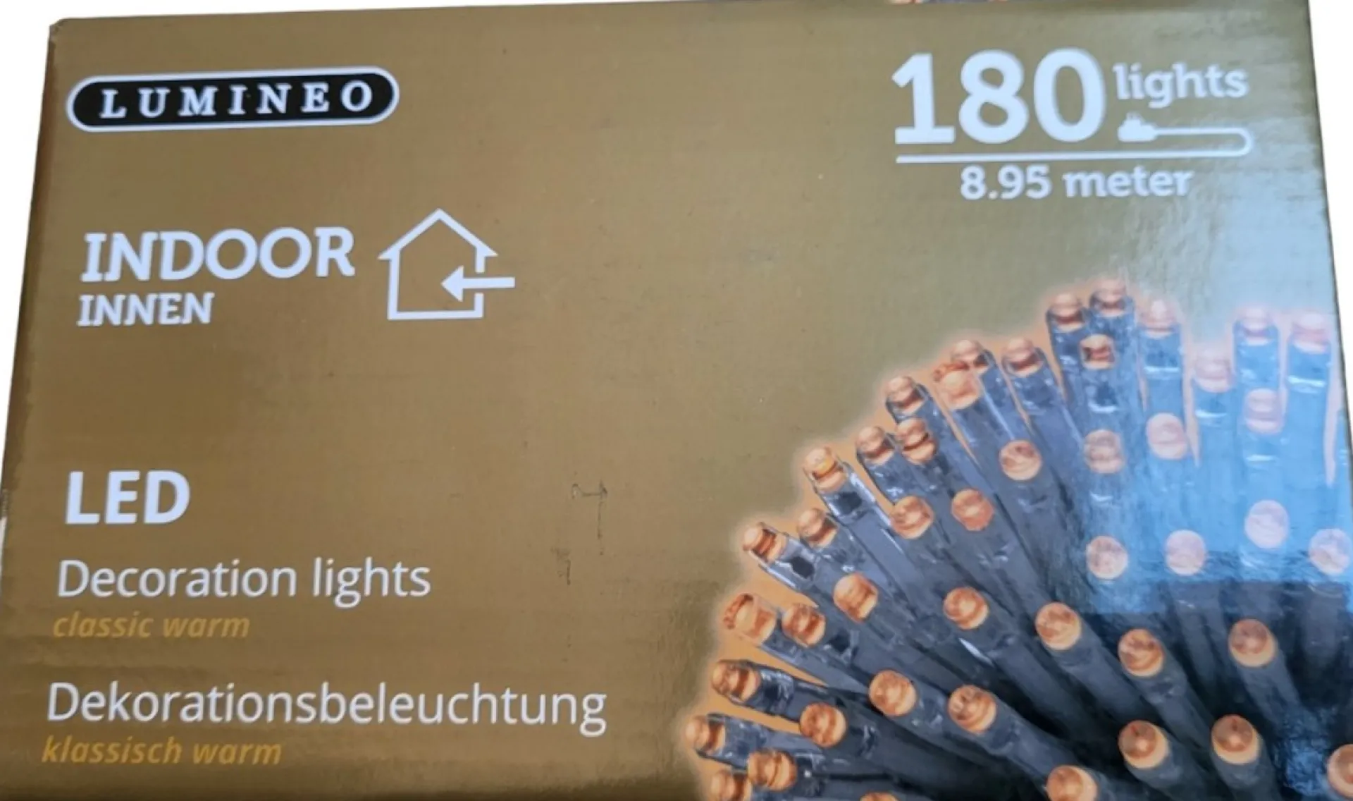 Lumineo Kerstverlichting Binnen Led 180 Kerstlampjes Klassiek Warm 8.95 Meter Cheap