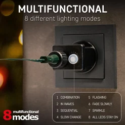 Emos Kerstverlichting Buiten - 18 Meter 180 Led - Warm Wit - 8 Modi - Lichtsnoer - Ip44 Stekker - Kerstboomverlichting - Geschikt Voor Binnen En Buiten - Kerstverlichting Led Cheap