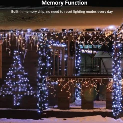 discountershop Kerstverlichting Buiten 25 Meter 1250 Led - Wit - Lichtsnoer Nano Koperdraad - Ip44 Stekker Met Timerfunctie - Kerstboomverlichting - Geschikt Voor Binnen En Buiten - Kerstverlichting Led Hot