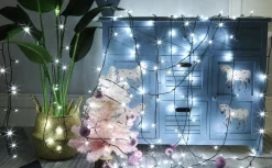 discountershop Kerstverlichting Buiten 25 Meter 1250 Led - Wit - Lichtsnoer Nano Koperdraad - Ip44 Stekker Met Timerfunctie - Kerstboomverlichting - Geschikt Voor Binnen En Buiten - Kerstverlichting Led Hot