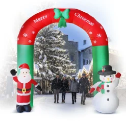 Family Christmas Kerstverlichting Buiten Op Netstroom - Opblaasbare Kerstboog Met Led Verlichting - Xl 240X240 Cm - New