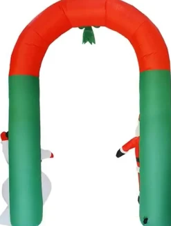 Family Christmas Kerstverlichting Buiten Op Netstroom - Opblaasbare Kerstboog Met Led Verlichting - Xl 240X240 Cm - New