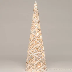 Anna's Collection Kerstverlichting Figuren Led Kegel Kerstboom Glitter Lamp 40 Cm Met 10 Lampjes Store