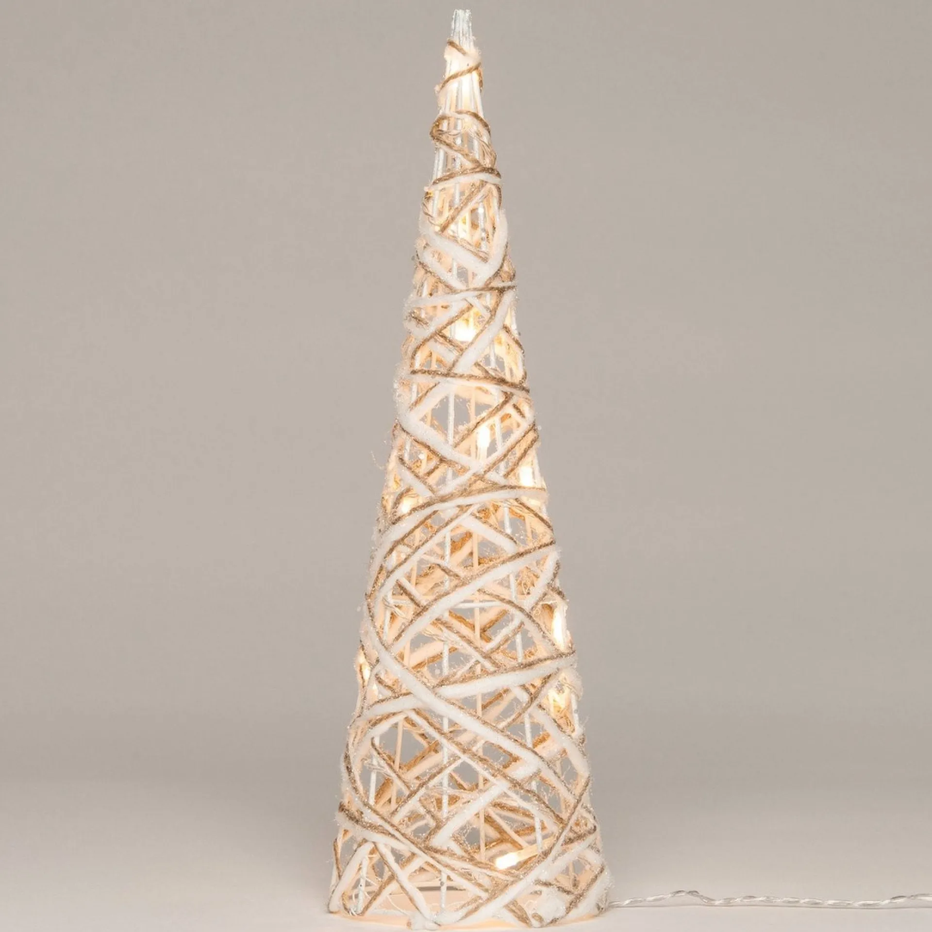 Anna's Collection Kerstverlichting Figuren Led Kegel Kerstboom Glitter Lamp 40 Cm Met 10 Lampjes Store