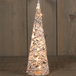 Anna's Collection Kerstverlichting Figuren Led Kegel Kerstboom Glitter Lamp 40 Cm Met 10 Lampjes Store