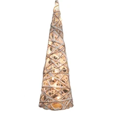 Anna's Collection Kerstverlichting Figuren Led Kegel Kerstboom Glitter Lamp 40 Cm Met 10 Lampjes Store