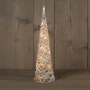Anna's Collection Kerstverlichting Figuren Led Kegel Kerstboom Glitter Lamp 60 Cm - Verlichte Kegels/Kegelvorm Bomen/Kerstbomen/Kegelkerstbomen Sale