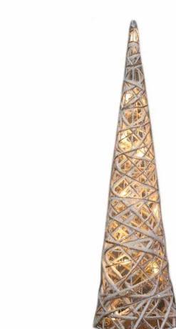 Anna's Collection Kerstverlichting Figuren Led Kegel Kerstboom Glitter Lamp 60 Cm - Verlichte Kegels/Kegelvorm Bomen/Kerstbomen/Kegelkerstbomen Sale