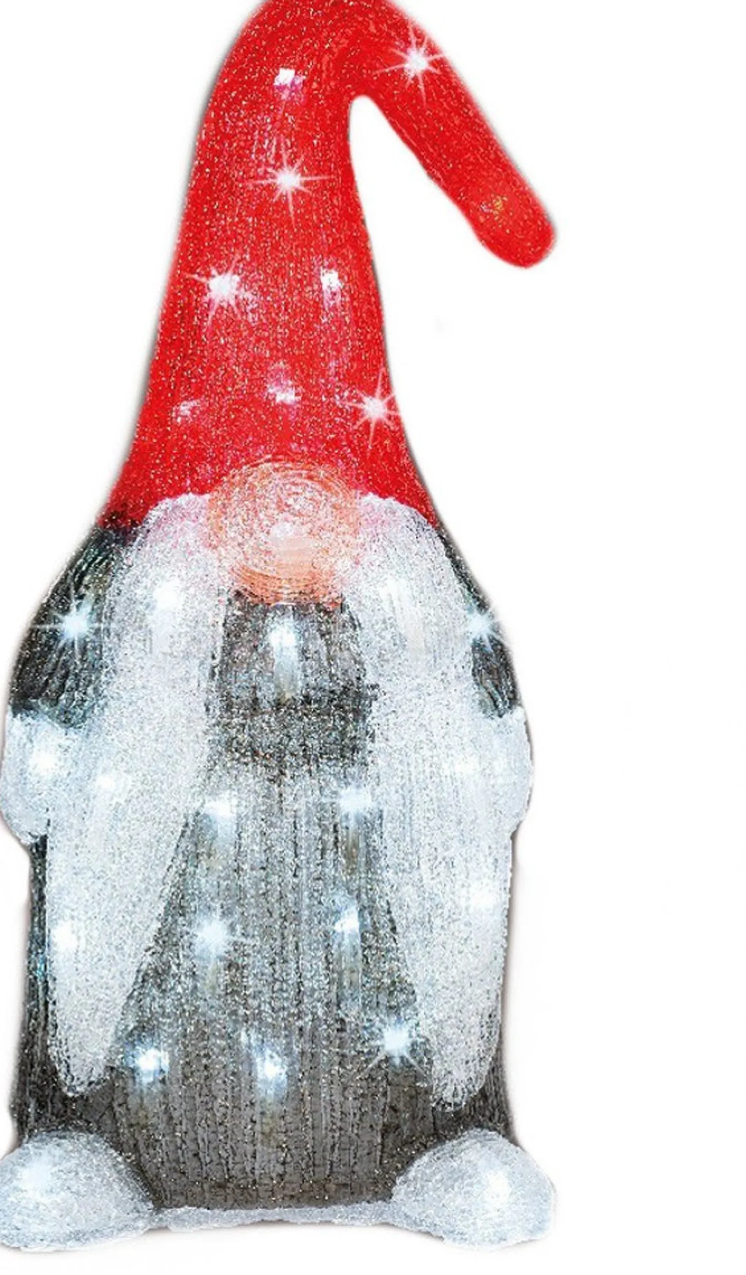 Lumineo Kerstverlichting Led Figuren Voor Buiten Gnome/Dwerg 19 X 22 X 44 Cm Met 60 Lampjes Helder Wit - Verlichte Figuren - Sneeuwpoppen Cheap