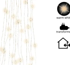 Merkloos Kerstverlichting Lichtsnoeren 240 Gekleurde Led Lampjes Buiten - 18 Meter - Kerstlampjes/Kerstlichtjes - Binnen/Buiten Shop