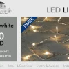 Anna's Collection Kerstverlichting Met Timer 50 Warm Witte Lampjes Op Batterijen - Lichtsnoer Transparant Met 50 Leds Best