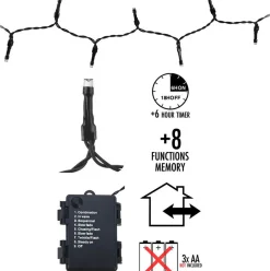Merkloos Kerstverlichting Op Batterij Gekleurd Buiten 192 Lampjes Best Sale