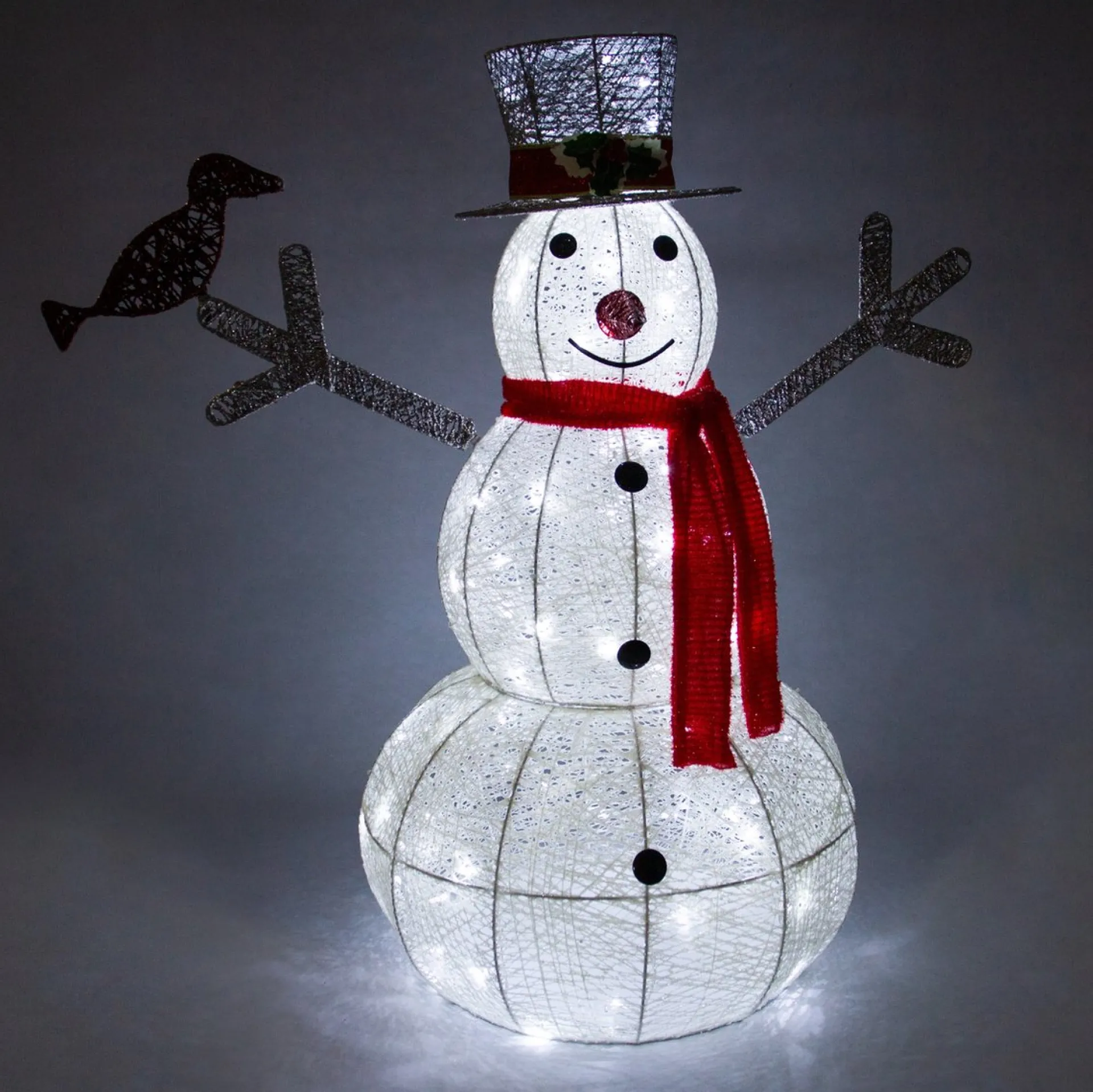 MonsterShop Kerstverlichting: Sneeuwpop + 2 Rendieren - 100 Led - Verlichte Kerstfiguren Hert Ree Buiten Kerstversiering Kerst Lichtjes Clearance