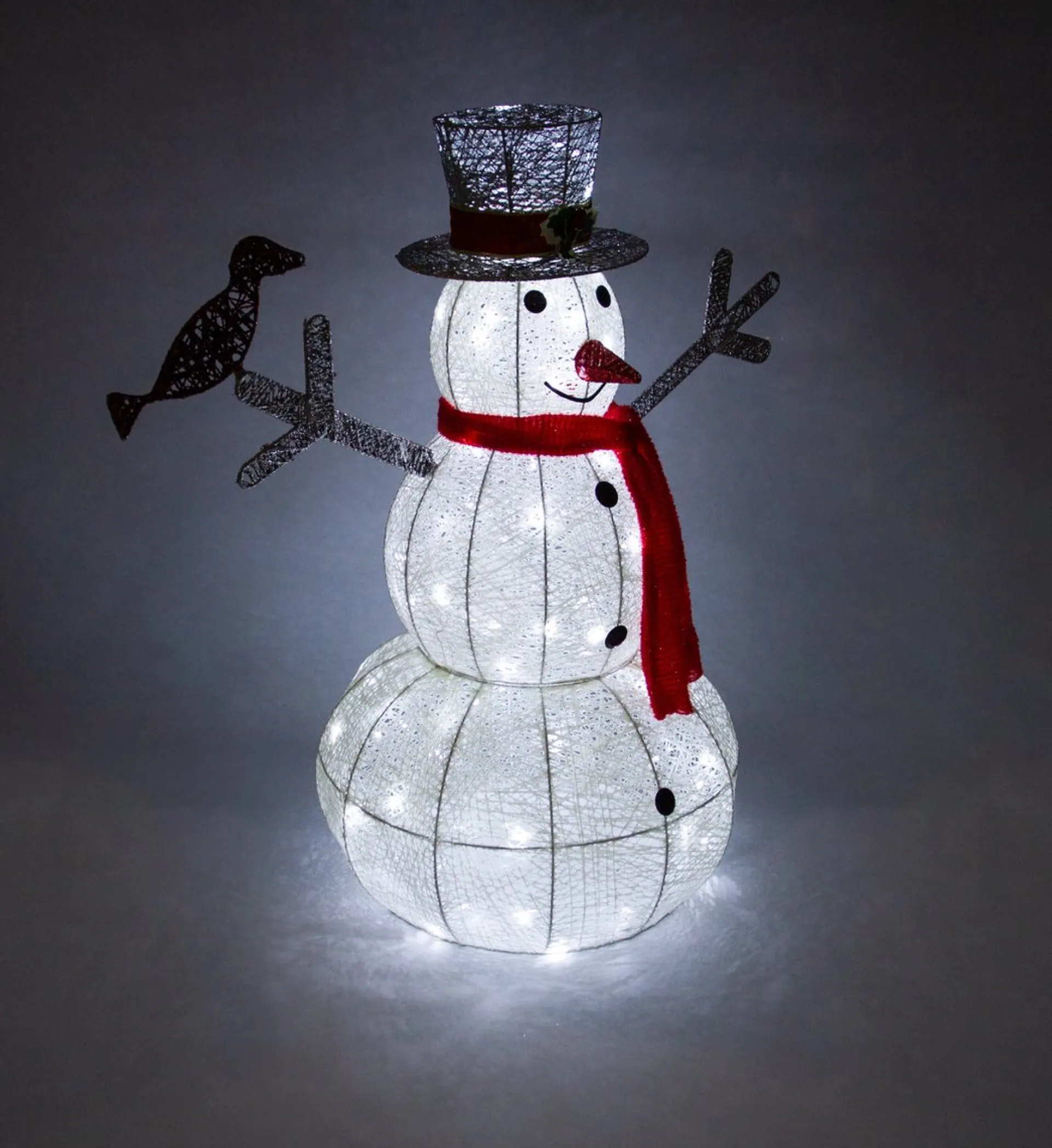 MonsterShop Kerstverlichting: Sneeuwpop + 2 Rendieren - 100 Led - Verlichte Kerstfiguren Hert Ree Buiten Kerstversiering Kerst Lichtjes Clearance