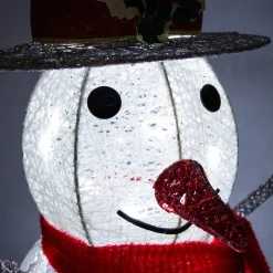 MonsterShop Kerstverlichting: Sneeuwpop + 2 Rendieren - 100 Led - Verlichte Kerstfiguren Hert Ree Buiten Kerstversiering Kerst Lichtjes Clearance