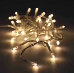 Merkloos Kerstverlichting Transparant Snoer Met 320 Warm Witte Lampjes - 24 Meter - Kerstlampjes/Kerstlichtjes - Binnen/Buiten Flash Sale