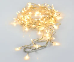 Merkloos Kerstverlichting Transparant Snoer Met 80 Warm Witte Lampjes - 6 Meter - Kerstlampjes/Kerstlichtjes - Binnen/Buiten Flash Sale