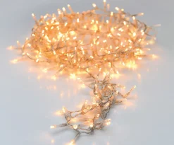 Merkloos Kerstverlichting Transparant Snoer Met 180 Warm Witte Lampjes - 13,5 Meter - Kerstlampjes/Kerstlichtjes - Binnen/Buiten Clearance