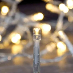 Merkloos Kerstverlichting Transparant Snoer Met 180 Warm Witte Lampjes - 13,5 Meter - Kerstlampjes/Kerstlichtjes - Binnen/Buiten Clearance