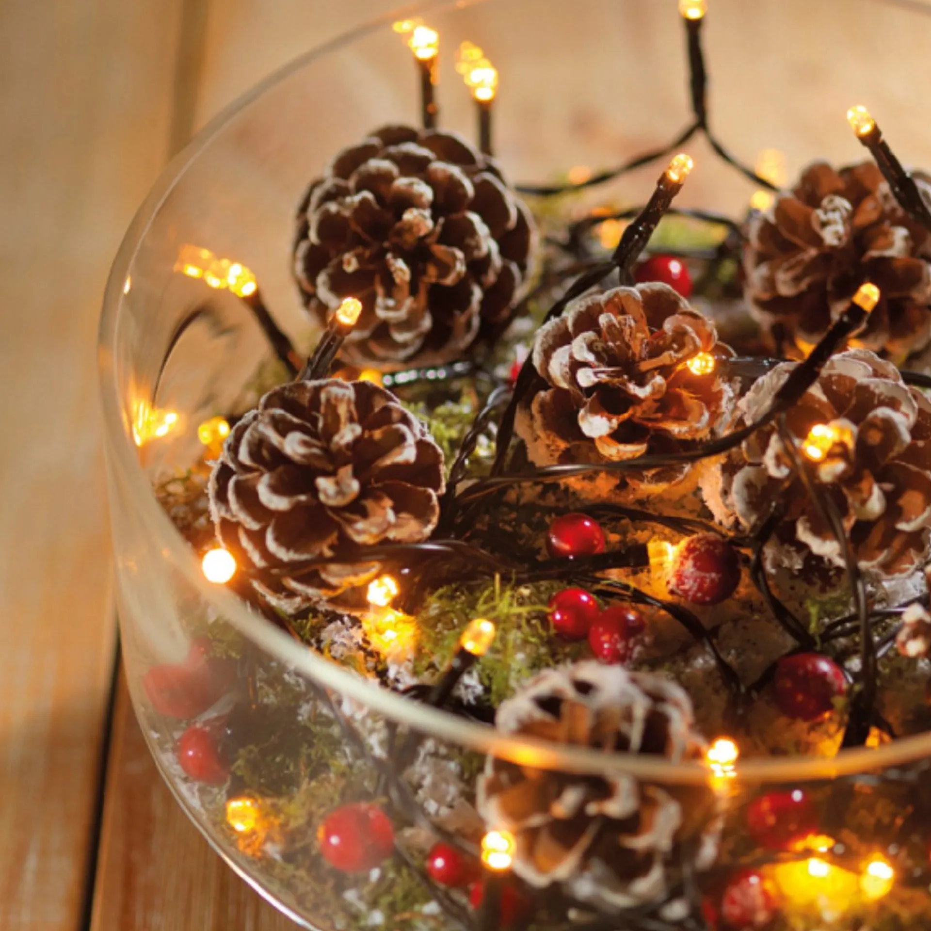 Decoris Kerstverlichting Twinkle Op Batterij Warm Wit Buiten 192 Lampjes - Boomverlichting Shop