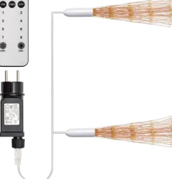 Trend24 Kerstverlichting Vuurwerk - Firework Led Lights - Sfeerverlichting - Ophangbaar - Snoer Met 2 Stuks - Inclusief Afstandsbediening - Warm Wit Cheap