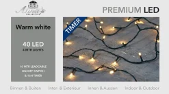 Anna's Collection Kerstverlichting Warm Wit 40 Leds Met Dimmer En Timer Functie 400 Cm - Voor Buiten En Binnen - Boomverlichting Store