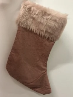 corios Kerstsokken>Kerstversiering Roze Kerst Sok 21 X 40 Cm