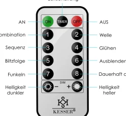 Kesser ® Kersenbloesem Boom Met Afstandsbediening | Lichtboom Binnen Buiten Metalen Stal | Kerstverlichting Verlichte Boom Warm Wit - 180Cm, Goud Shop