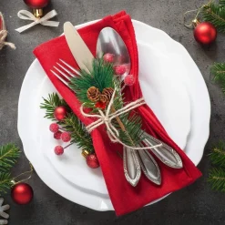 KIARA Kerststukjes> 20 Stuks Kleine Kunstmatige Dennentakken Met Bessen En Dennenappels Ideaal Voor Kerstdecoratie Kerstdecoratie Adventsdecoratie Buiten Binnen Zelf Maken Knutselen Adventkrans Advent Tafeldecoratie