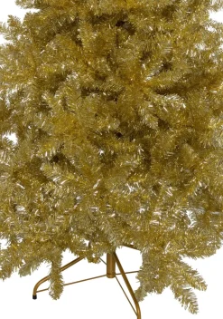 KJ Kunstkerstbomen Gouden Kunstkerstboom De Luxe - 180 Cm - Goud - 1050 Pvc Takken Outlet