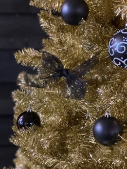 KJ Kunstkerstbomen Gouden Kunstkerstboom De Luxe - 180 Cm - Goud - 1050 Pvc Takken Outlet